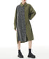 Herringbone Panel Shirt Dress